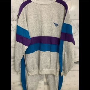 VINTAGE COLORBLOCK PONY BRAND BIG & TALL SWEATSUIT